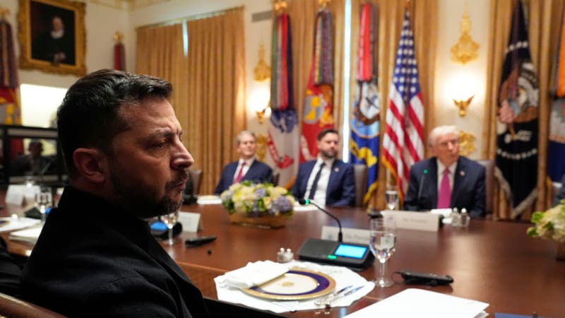 Moskva i Kyjev chtějí mír, řekl Trump na setkání se Zelenským. Tomahawky neslíbil